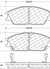 Centric C-Tek Ceramic Brake Pads with Shims 103.04400                                     - 103.04400 - Image 3