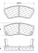 Centric C-Tek Ceramic Brake Pads with Shims 103.04510                                     - 103.04510 - Image 3
