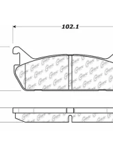 Centric C-Tek Ceramic Brake Pads with Shims 103.04580                                     - 103.04580 - Image 2