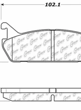 Centric C-Tek Ceramic Brake Pads with Shims 103.04580                                     - 103.04580 - Image 3