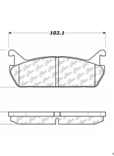 Centric C-Tek Ceramic Brake Pads with Shims 103.04580                                     - 103.04580 - Image 3