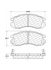 Centric C-Tek Ceramic Brake Pads with Shims 103.04700                                     - 103.04700 - Image 2