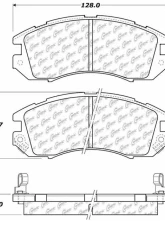 Centric C-Tek Ceramic Brake Pads with Shims 103.04700                                     - 103.04700 - Image 3