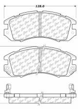 Centric C-Tek Ceramic Brake Pads with Shims 103.04700                                     - 103.04700 - Image 3