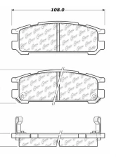 Centric C-Tek Ceramic Brake Pads with Shims 103.04710                                     - 103.04710 - Image 3