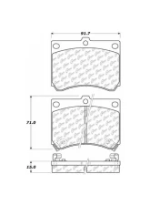Centric C-Tek Ceramic Brake Pads with Shims 103.04730                                     - 103.04730 - Image 2