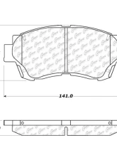 Centric C-Tek Ceramic Brake Pads with Shims 103.04760                                     - 103.04760 - Image 2