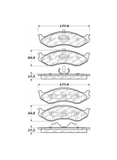 Centric C-Tek Ceramic Brake Pads with Shims 103.04770                                     - 103.04770 - Image 2