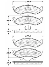 Centric C-Tek Ceramic Brake Pads with Shims 103.04770                                     - 103.04770 - Image 3