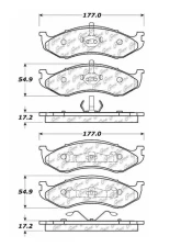 Centric C-Tek Ceramic Brake Pads with Shims 103.04770                                     - 103.04770 - Image 3
