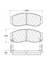 Centric C-Tek Ceramic Brake Pads with Shims 103.04840                                     - 103.04840 - Image 2