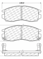Centric C-Tek Ceramic Brake Pads with Shims 103.04840                                     - 103.04840 - Image 3