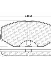 Centric C-Tek Ceramic Brake Pads with Shims 103.04860                                     - 103.04860 - Image 2