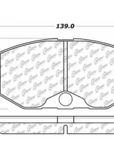 Centric C-Tek Ceramic Brake Pads with Shims 103.04860                                     - 103.04860 - Image 3
