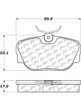 Centric C-Tek Ceramic Brake Pads with Shims 103.04930                                     - 103.04930 - Image 2