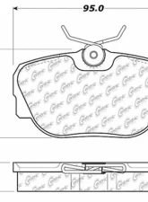Centric C-Tek Ceramic Brake Pads with Shims 103.04930                                     - 103.04930 - Image 3