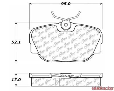 Centric C-Tek Ceramic Brake Pads with Shims 103.04930 - 103.04930