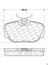 Centric C-Tek Ceramic Brake Pads with Shims 103.04930                                     - 103.04930 - Image 3