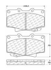 Centric C-Tek Ceramic Brake Pads with Shims 103.05020                                     - 103.05020 - Image 5