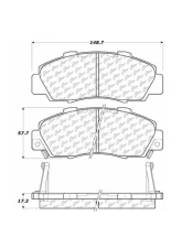 Centric C-Tek Ceramic Brake Pads with Shims 103.05030                                     - 103.05030 - Image 2