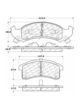 Centric C-Tek Ceramic Brake Pads with Shims 103.05050                                     - 103.05050 - Image 2