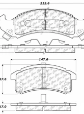 Centric C-Tek Ceramic Brake Pads with Shims 103.05050                                     - 103.05050 - Image 3