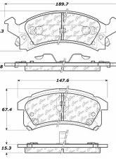 Centric C-Tek Ceramic Brake Pads with Shims 103.05060                                     - 103.05060 - Image 3