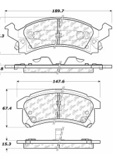 Centric C-Tek Ceramic Brake Pads with Shims 103.05060                                     - 103.05060 - Image 3