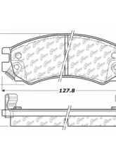 Centric C-Tek Ceramic Brake Pads with Shims 103.05070                                     - 103.05070 - Image 2