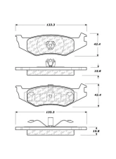 Centric C-Tek Ceramic Brake Pads with Shims 103.05120                                     - 103.05120 - Image 2
