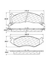 Centric C-Tek Ceramic Brake Pads with Shims 103.05240                                     - 103.05240 - Image 2
