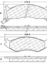 Centric C-Tek Ceramic Brake Pads with Shims 103.05240                                     - 103.05240 - Image 3