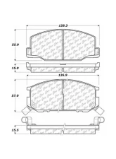 Centric C-Tek Ceramic Brake Pads with Shims 103.05270                                     - 103.05270 - Image 2