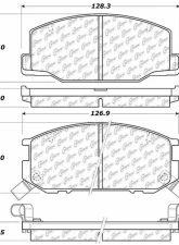 Centric C-Tek Ceramic Brake Pads with Shims 103.05270                                     - 103.05270 - Image 3