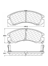 Centric C-Tek Ceramic Brake Pads with Shims 103.05300                                     - 103.05300 - Image 2