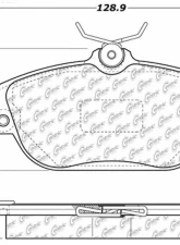 Centric C-Tek Ceramic Brake Pads with Shims 103.05420                                     - 103.05420 - Image 3