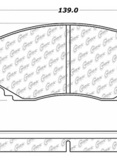 Centric C-Tek Ceramic Brake Pads with Shims 103.05510                                     - 103.05510 - Image 4