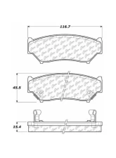 Centric C-Tek Ceramic Brake Pads with Shims 103.05560                                     - 103.05560 - Image 2
