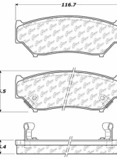 Centric C-Tek Ceramic Brake Pads with Shims 103.05560                                     - 103.05560 - Image 3
