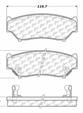 Centric C-Tek Ceramic Brake Pads with Shims 103.05560                                     - 103.05560 - Image 3