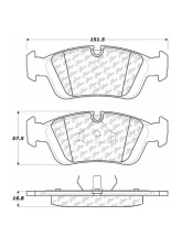 Centric C-Tek Ceramic Brake Pads with Shims 103.05580                                     - 103.05580 - Image 2