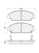 Centric C-Tek Ceramic Brake Pads with Shims 103.05680                                     - 103.05680 - Image 2