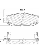 Centric C-Tek Ceramic Brake Pads with Shims 103.05720                                     - 103.05720 - Image 2