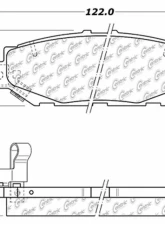 Centric C-Tek Ceramic Brake Pads with Shims 103.05720                                     - 103.05720 - Image 3
