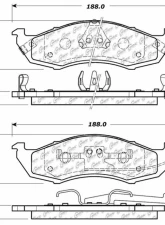 Centric C-Tek Ceramic Brake Pads with Shims 103.05760                                     - 103.05760 - Image 3