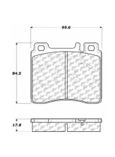 Centric C-Tek Ceramic Brake Pads with Shims 103.05770                                     - 103.05770 - Image 2