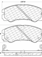 Centric C-Tek Ceramic Brake Pads with Shims 103.05790                                     - 103.05790 - Image 3