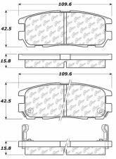 Centric C-Tek Ceramic Brake Pads with Shims 103.05800                                     - 103.05800 - Image 3