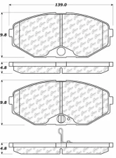 Centric C-Tek Ceramic Brake Pads with Shims 103.05870                                     - 103.05870 - Image 3