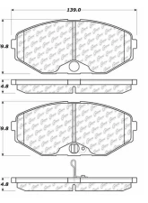 Centric C-Tek Ceramic Brake Pads with Shims 103.05870                                     - 103.05870 - Image 3